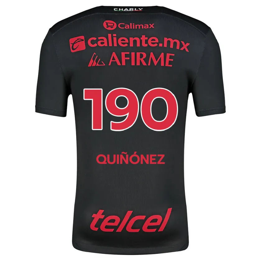 Danxen Kid Martín Quiñónez #190 Black Red Home Jersey 2024/25 T-Shirt