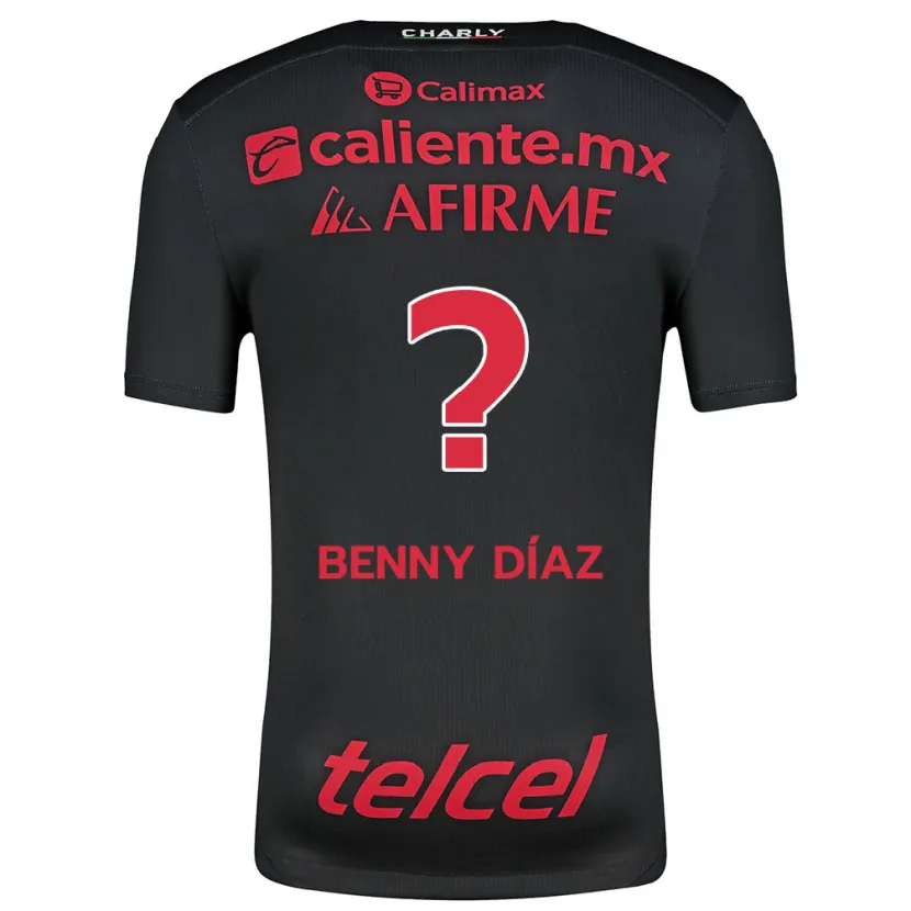 Danxen Kid Benny Díaz #0 Black Red Home Jersey 2024/25 T-Shirt