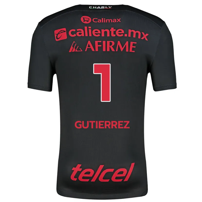 Danxen Kid Alejandra Gutiérrez #1 Black Red Home Jersey 2024/25 T-Shirt