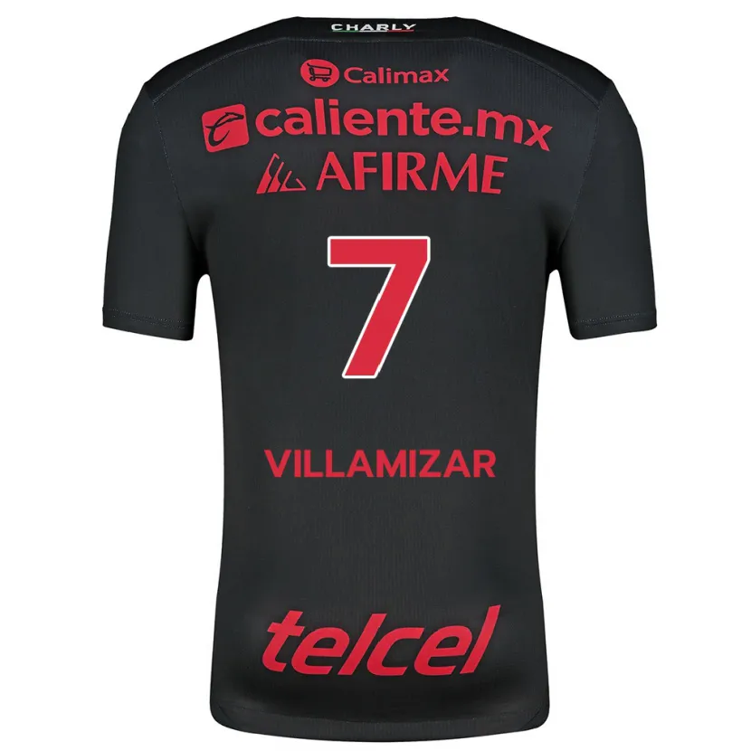 Danxen Kid Paola Villamizar #7 Black Red Home Jersey 2024/25 T-Shirt