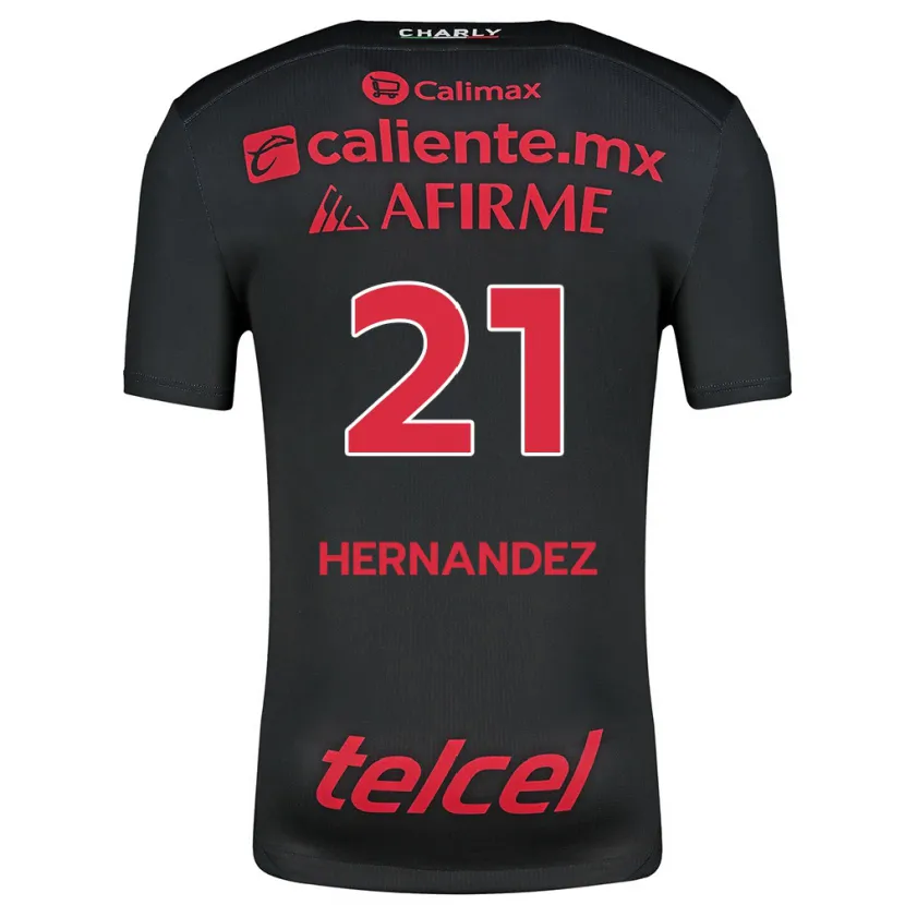 Danxen Kid Inglis Hernández #21 Black Red Home Jersey 2024/25 T-Shirt