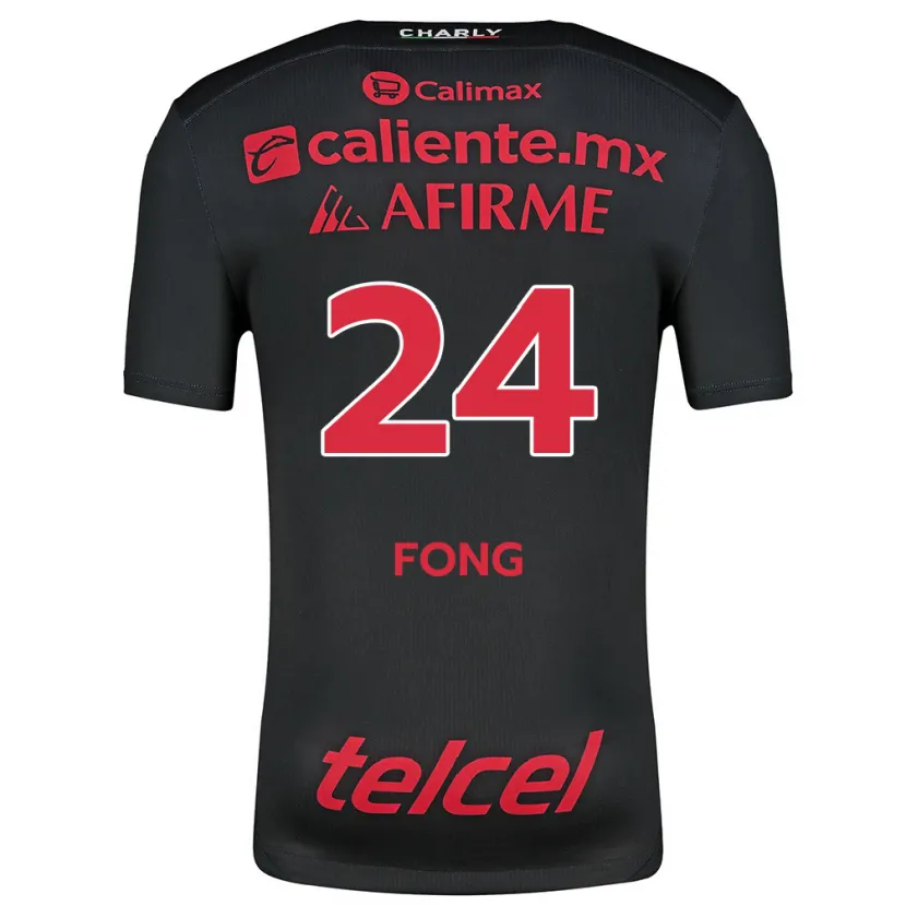 Danxen Kid Michel Fong #24 Black Red Home Jersey 2024/25 T-Shirt