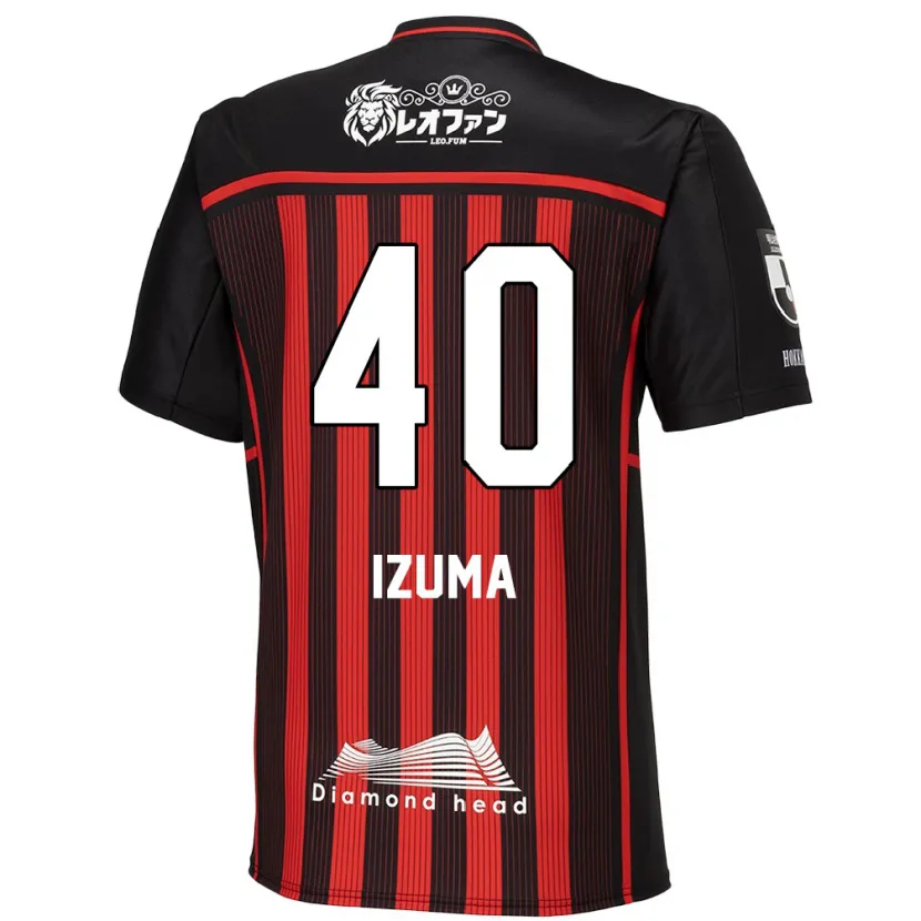 Danxen Kid Shido Izuma #40 Red Black Home Jersey 2024/25 T-Shirt