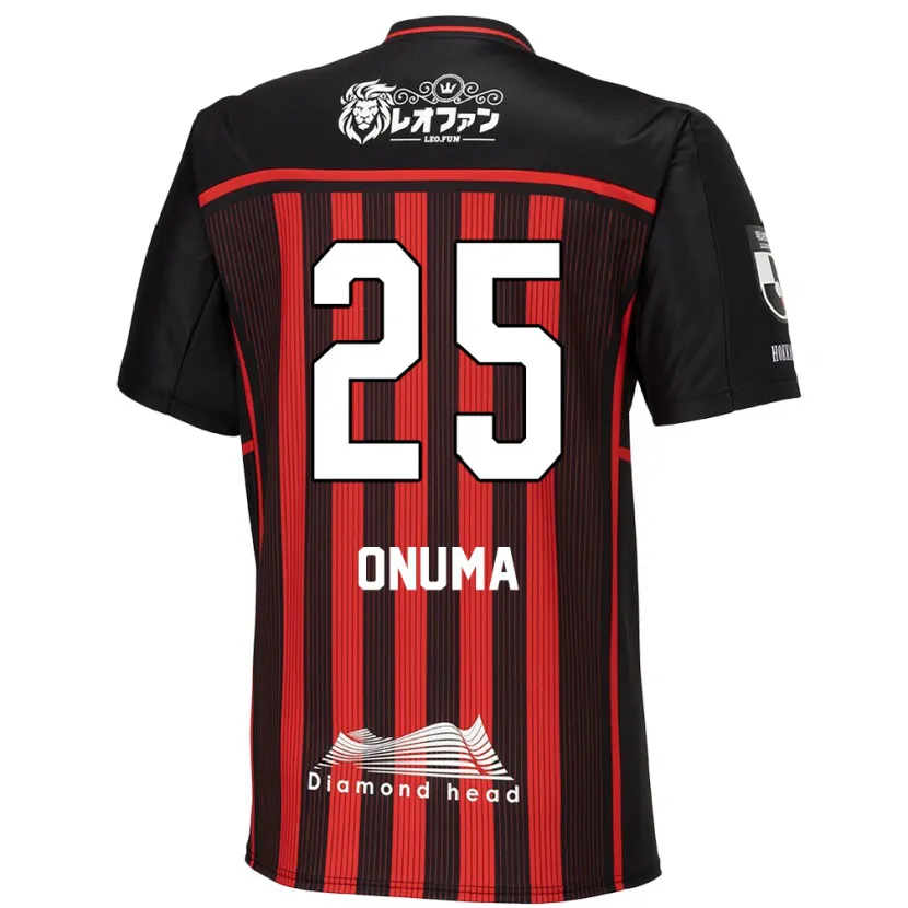 Danxen Kid Akito Onuma #25 Red Black Home Jersey 2024/25 T-Shirt