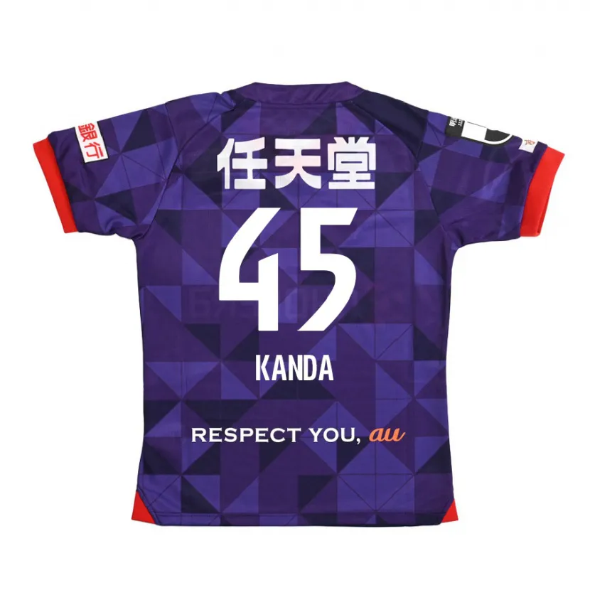 Danxen Kid Kotaro Kanda #45 Purple White Home Jersey 2024/25 T-Shirt