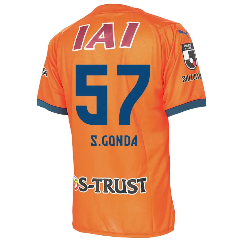 Danxen Kid Shuichi Gonda #57 Orange Blue Home Jersey 2024/25 T-Shirt