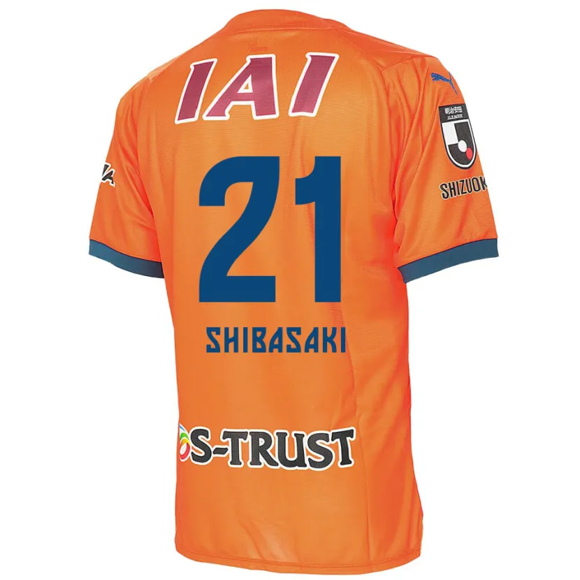 Danxen Kid Kaito Shibasaki #21 Orange Blue Home Jersey 2024/25 T-Shirt