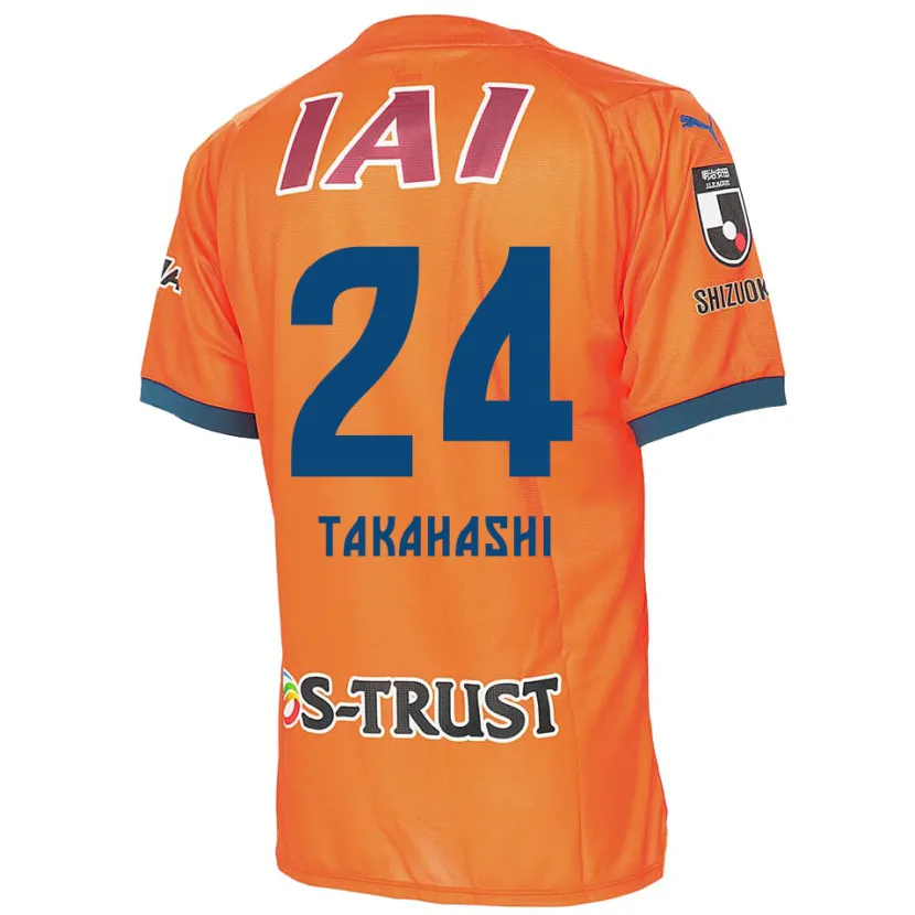 Danxen Kid Yuzuki Takahashi #24 Orange Blue Home Jersey 2024/25 T-Shirt