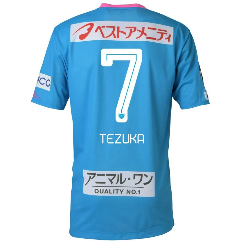 Danxen Kid Kohei Tezuka #7 Blue Pink Home Jersey 2024/25 T-Shirt