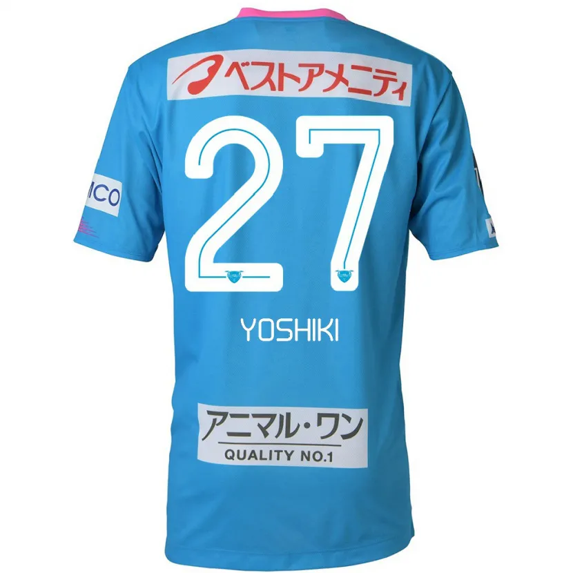 Danxen Kid Yoshiki Narahara #27 Blue Pink Home Jersey 2024/25 T-Shirt