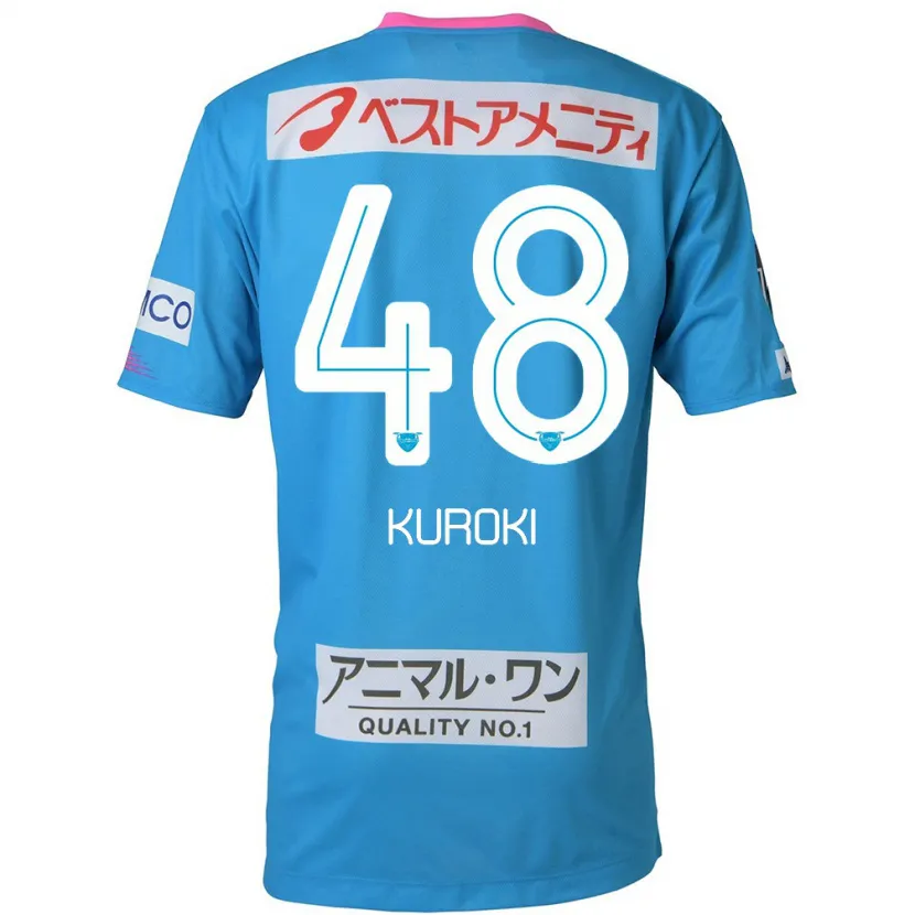 Danxen Kid Yuya Kuroki #48 Blue Pink Home Jersey 2024/25 T-Shirt