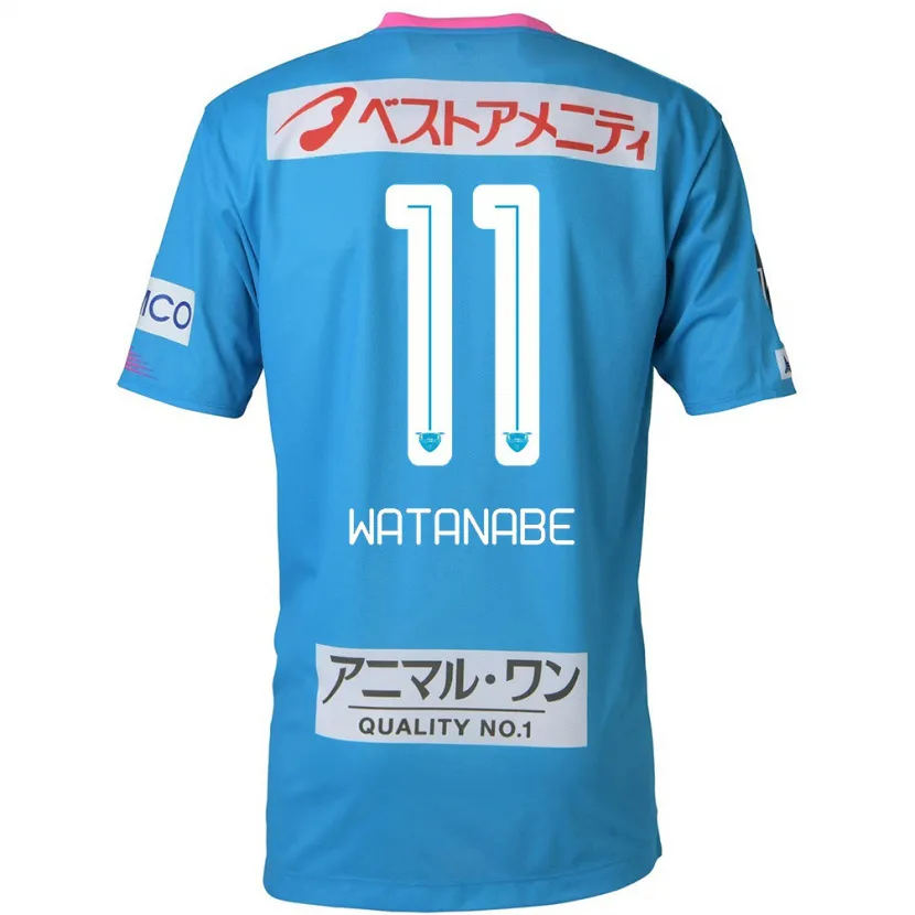 Danxen Kid Shion Watanabe #11 Blue Pink Home Jersey 2024/25 T-Shirt