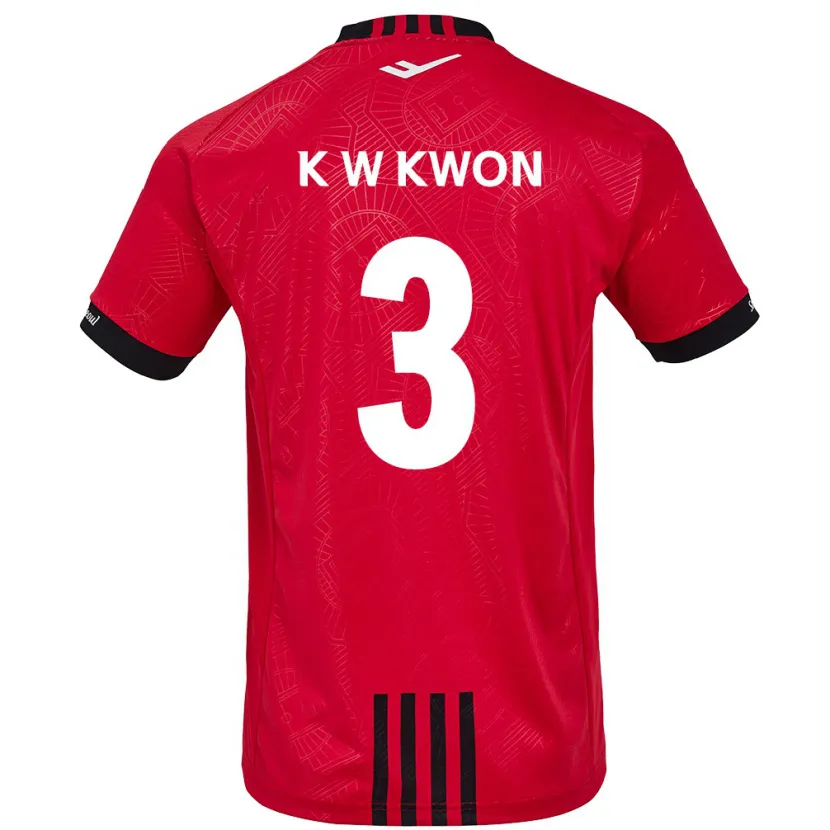 Danxen Kid Wan-Kyu Kwon #3 Red Black Home Jersey 2024/25 T-Shirt