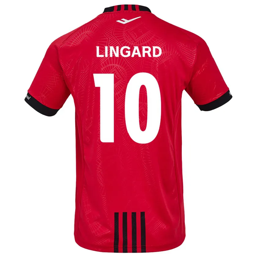 Danxen Kid Jesse Lingard #10 Red Black Home Jersey 2024/25 T-Shirt