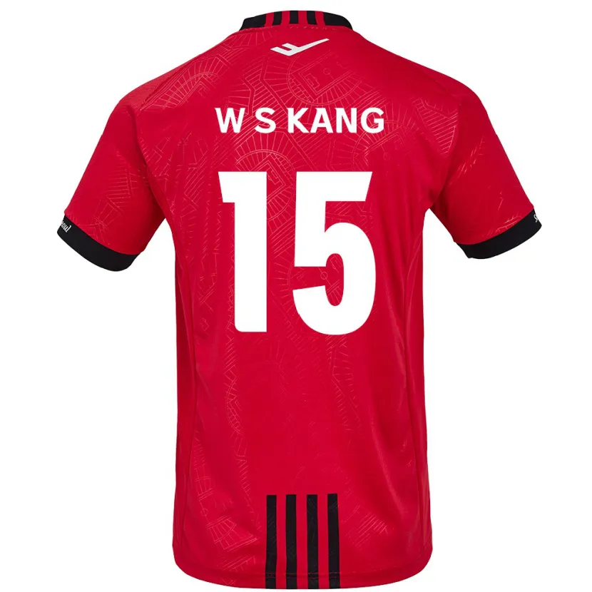 Danxen Kid Sang-Woo Kang #15 Red Black Home Jersey 2024/25 T-Shirt