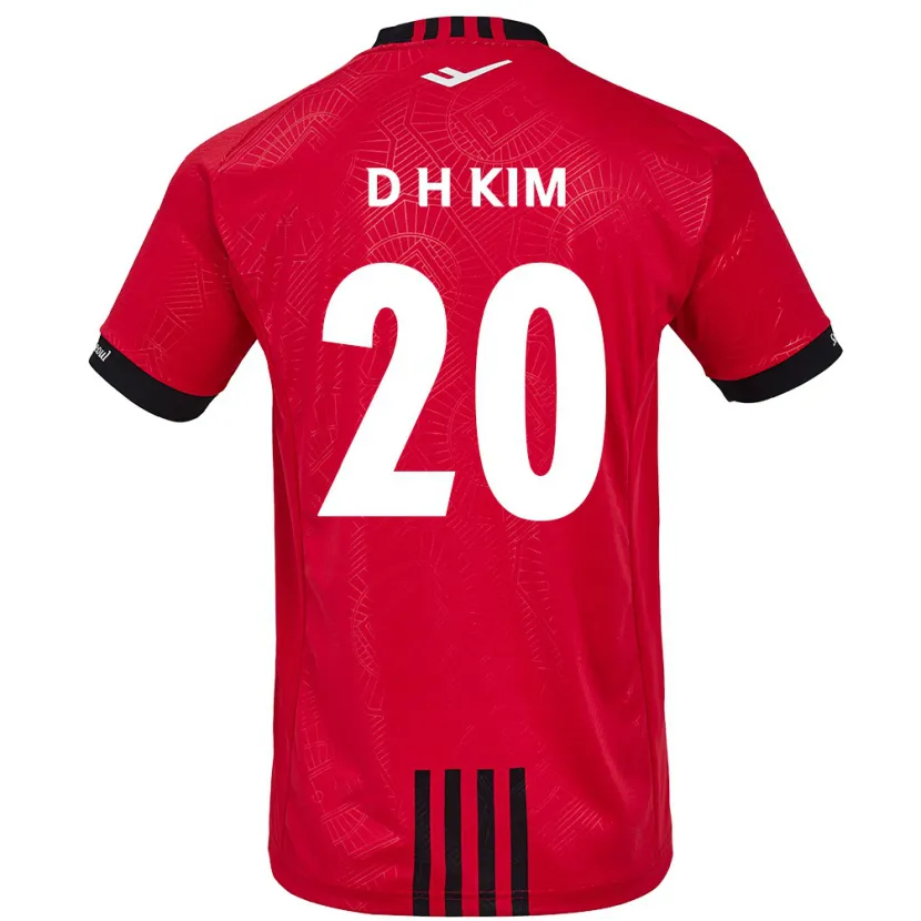 Danxen Kid Hyeon-Deok Kim #20 Red Black Home Jersey 2024/25 T-Shirt