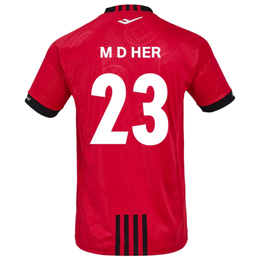 Danxen Kid Dong-Min Her #23 Red Black Home Jersey 2024/25 T-Shirt