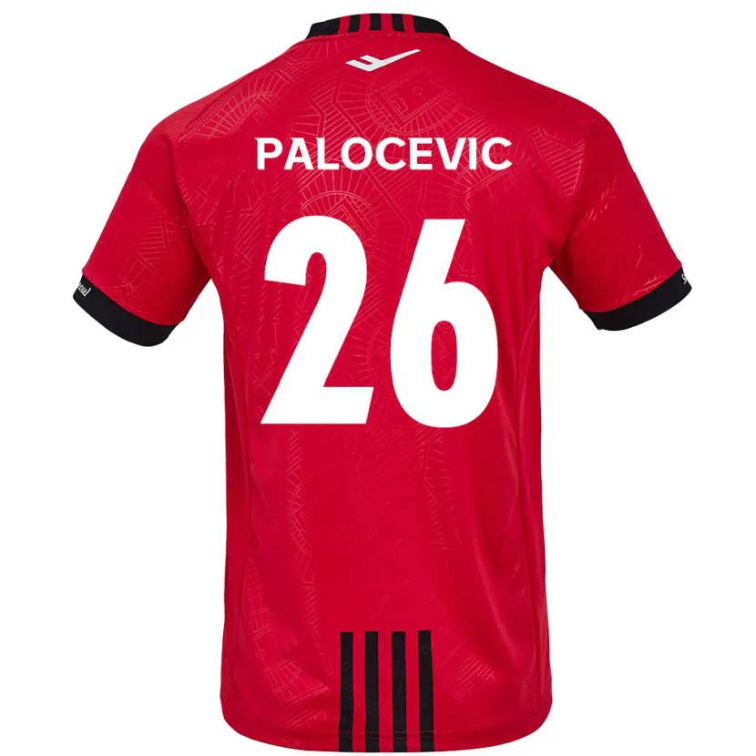 Danxen Kid Aleksandar Palocevic #26 Red Black Home Jersey 2024/25 T-Shirt