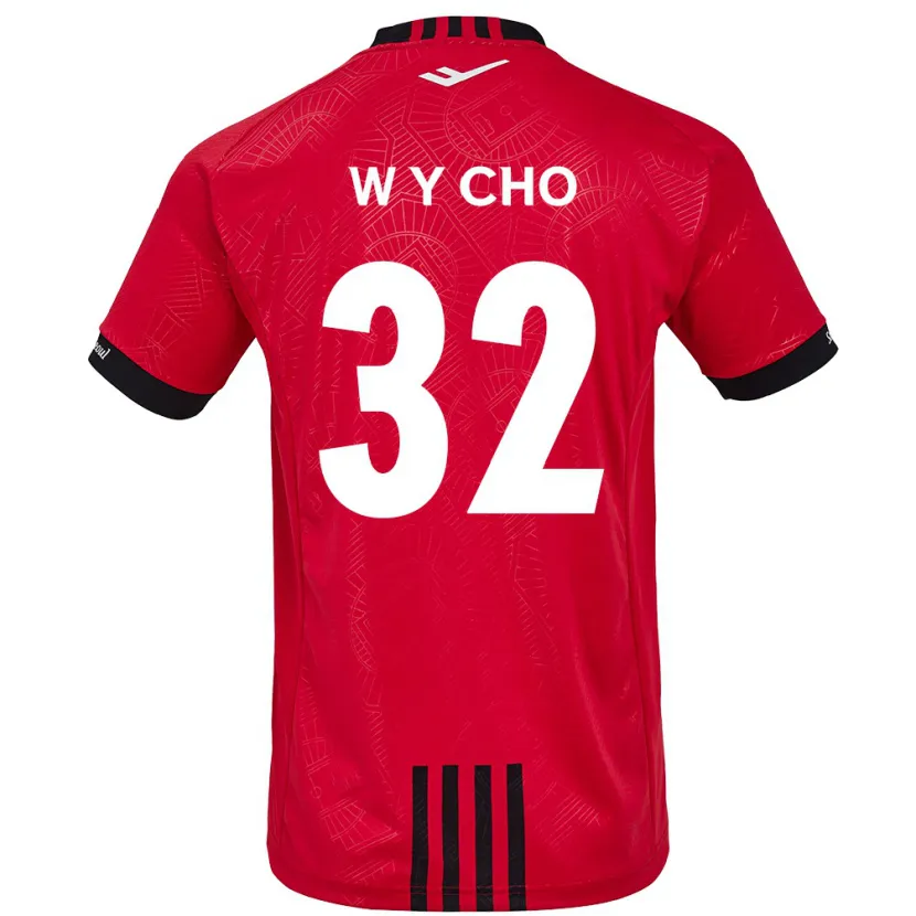 Danxen Kid Young-Wook Cho #32 Red Black Home Jersey 2024/25 T-Shirt