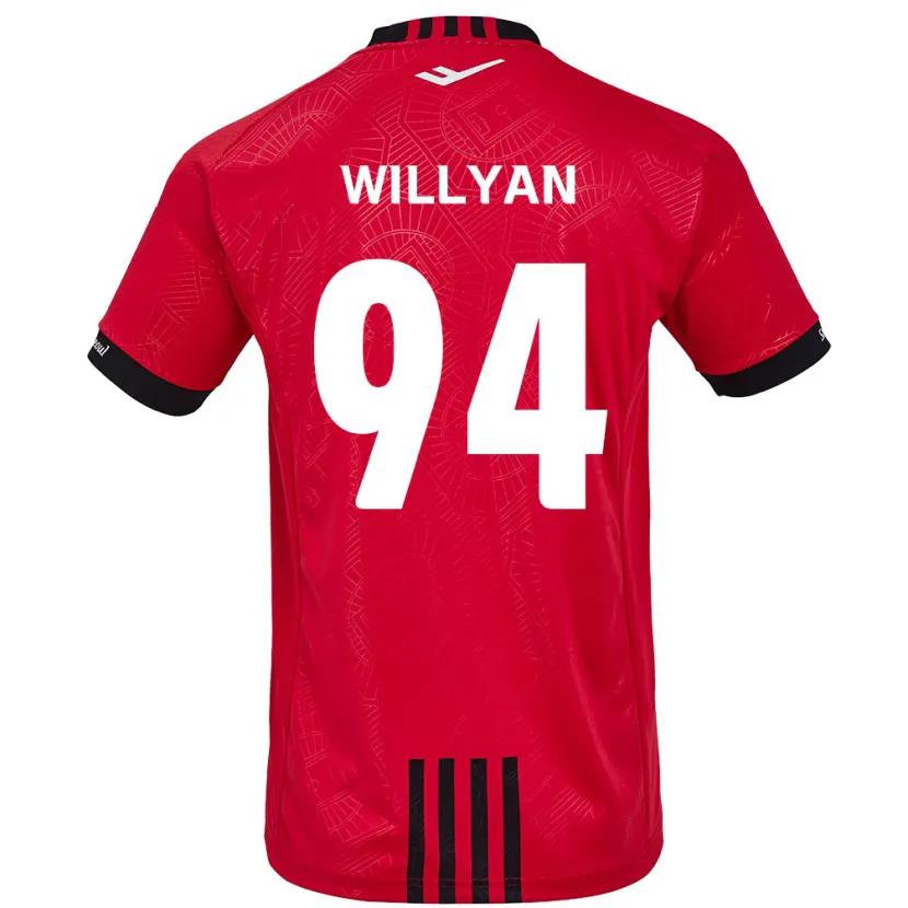 Danxen Kid Willyan #94 Red Black Home Jersey 2024/25 T-Shirt