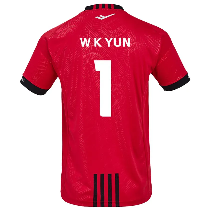 Danxen Kid Ki-Wook Yun #1 Red Black Home Jersey 2024/25 T-Shirt