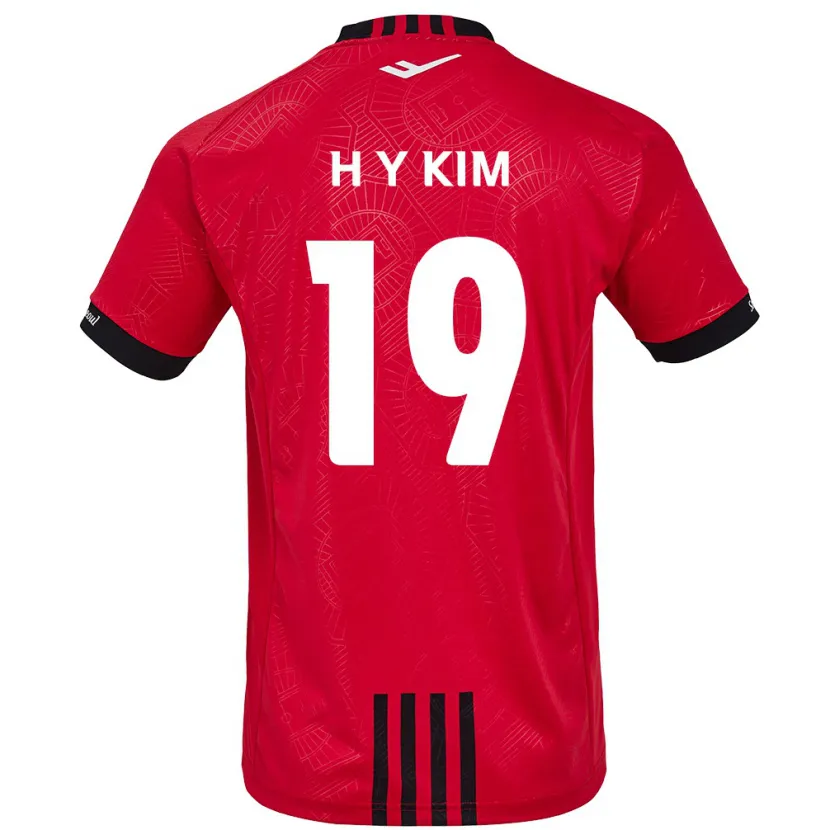 Danxen Kid Yong-Hyuk Kim #19 Red Black Home Jersey 2024/25 T-Shirt