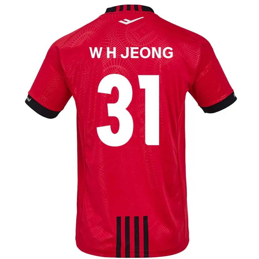 Danxen Kid Hyun-Woong Jeong #31 Red Black Home Jersey 2024/25 T-Shirt