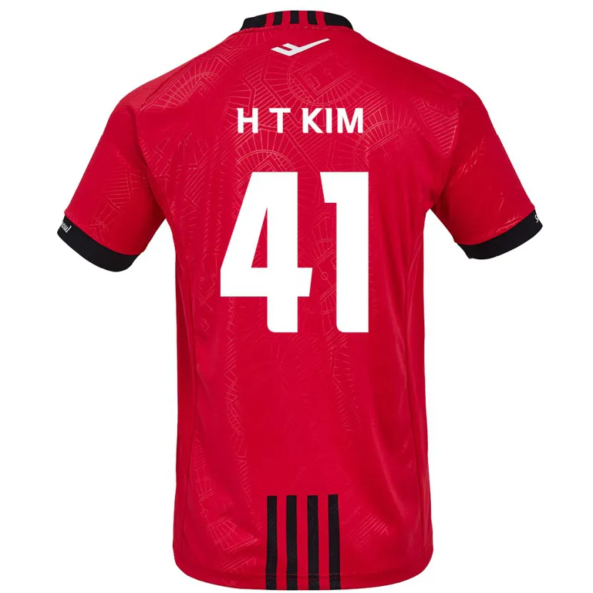 Danxen Kid Tae-Ho Kim #41 Red Black Home Jersey 2024/25 T-Shirt