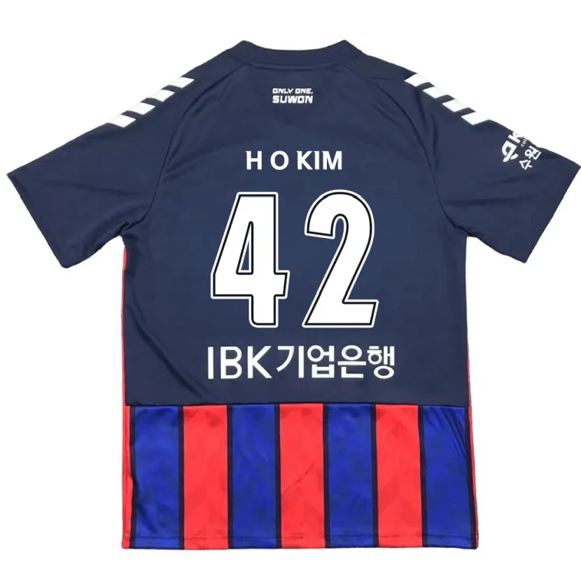 Danxen Kid One-Hyung Kim #42 Blue Red Home Jersey 2024/25 T-Shirt