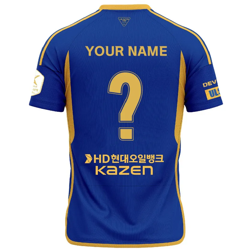 Danxen Kid Your Name #0 Blue Yellow Home Jersey 2024/25 T-Shirt