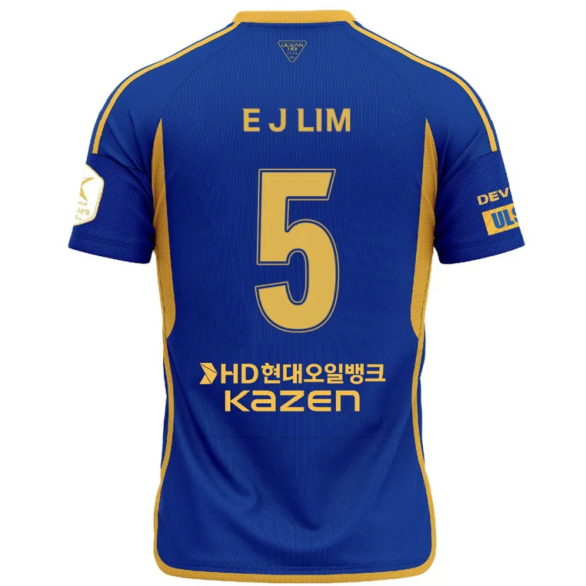 Danxen Kid Jong-Eun Lim #5 Blue Yellow Home Jersey 2024/25 T-Shirt