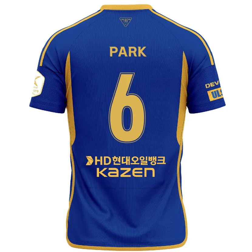 Danxen Kid Jun Park #6 Blue Yellow Home Jersey 2024/25 T-Shirt