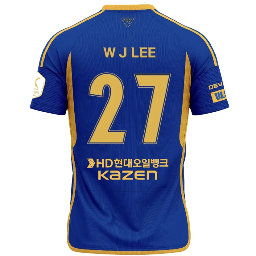 Danxen Kid Ji-Woo Lee #27 Blue Yellow Home Jersey 2024/25 T-Shirt