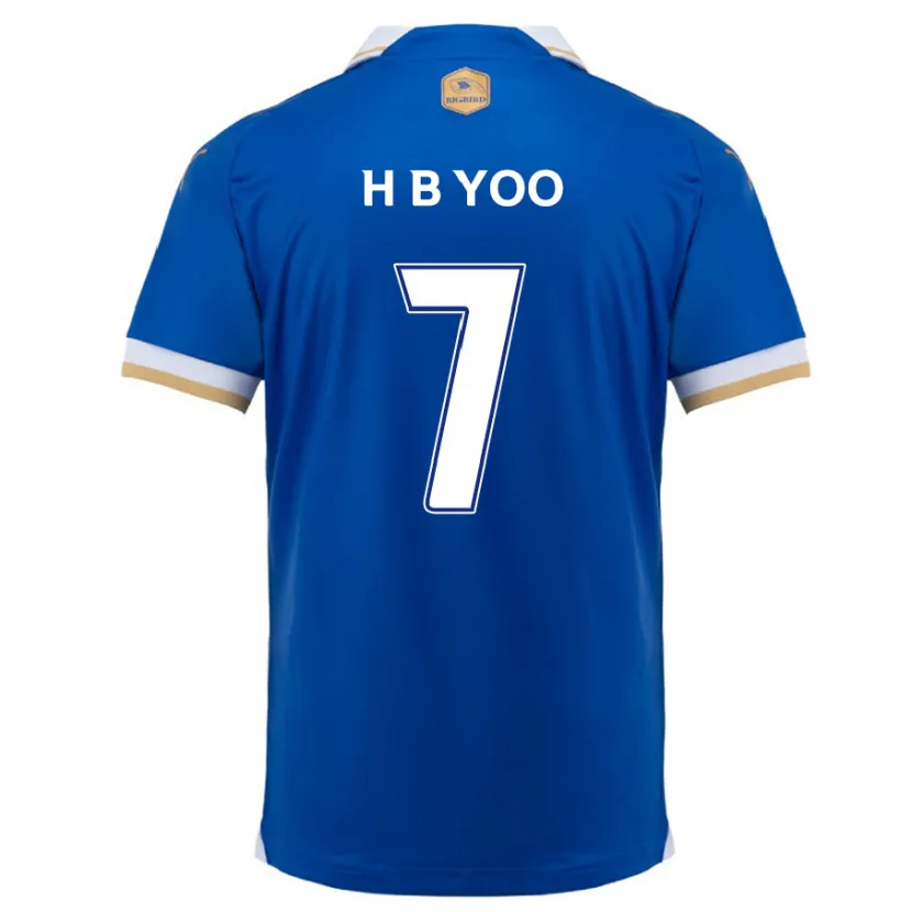 Danxen Kid Byung-Heon Yoo #7 Blue White Home Jersey 2024/25 T-Shirt