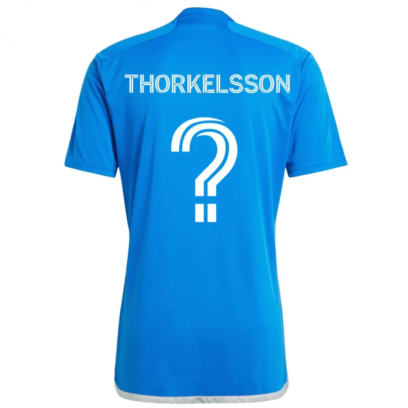 Danxen Kid Róbert Orri Thorkelsson #0 Blue White Home Jersey 2024/25 T-Shirt