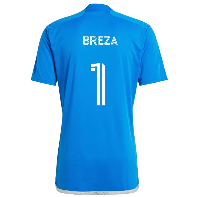 Danxen Kid Sebastian Breza #1 Blue White Home Jersey 2024/25 T-Shirt