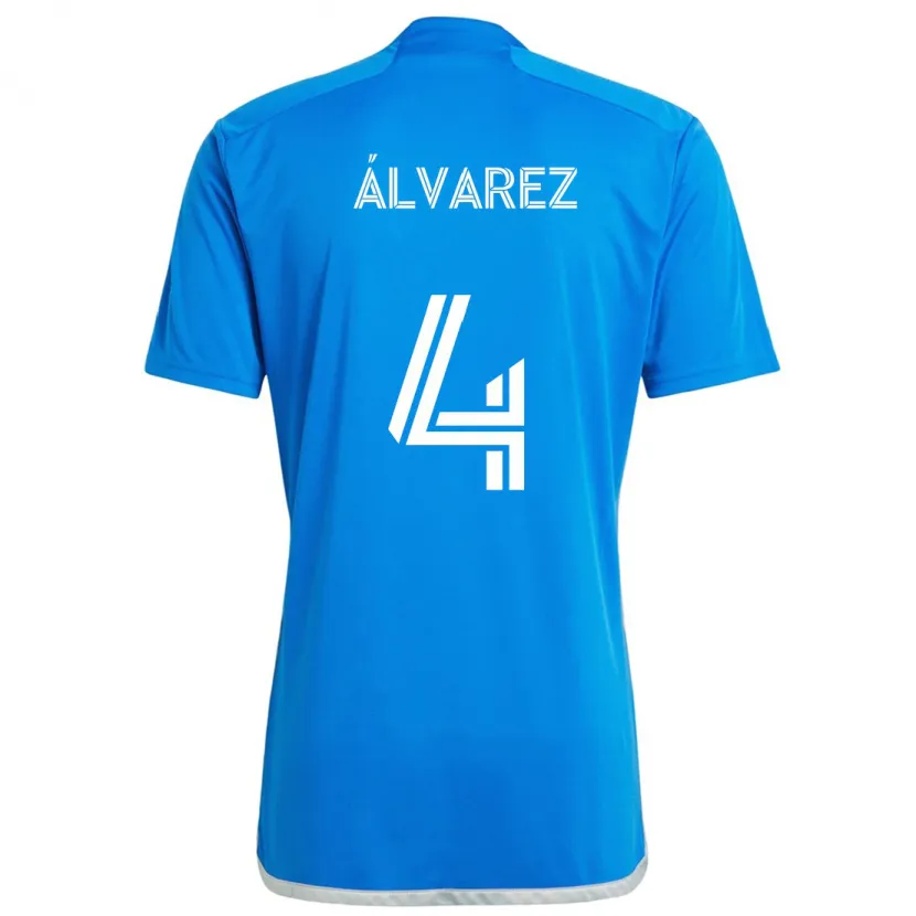 Danxen Kid Fernando Álvarez #4 Blue White Home Jersey 2024/25 T-Shirt