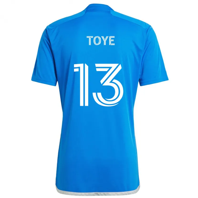 Danxen Kid Mason Toye #13 Blue White Home Jersey 2024/25 T-Shirt