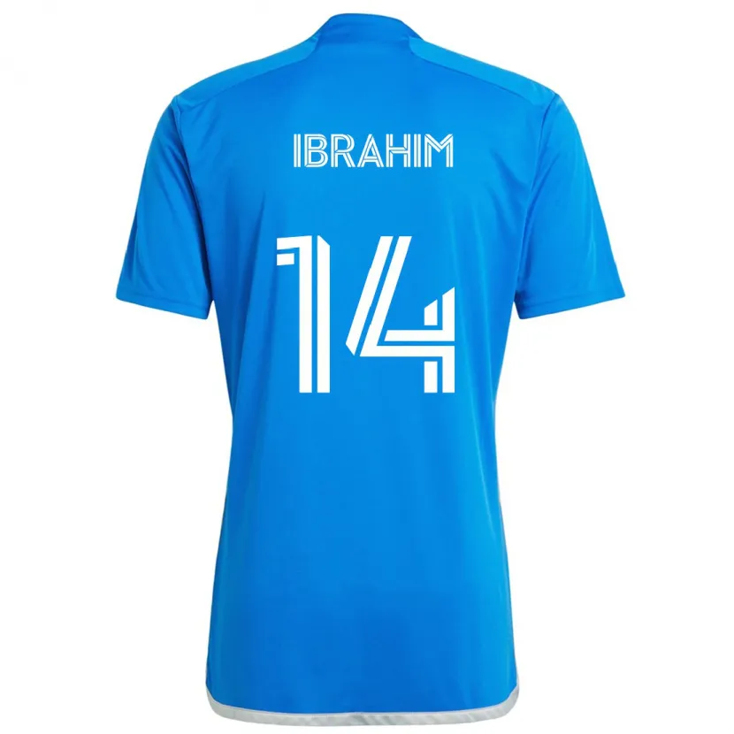 Danxen Kid Sunusi Ibrahim #14 Blue White Home Jersey 2024/25 T-Shirt