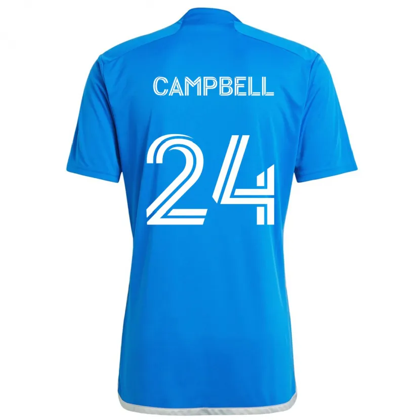 Danxen Kid George Campbell #24 Blue White Home Jersey 2024/25 T-Shirt