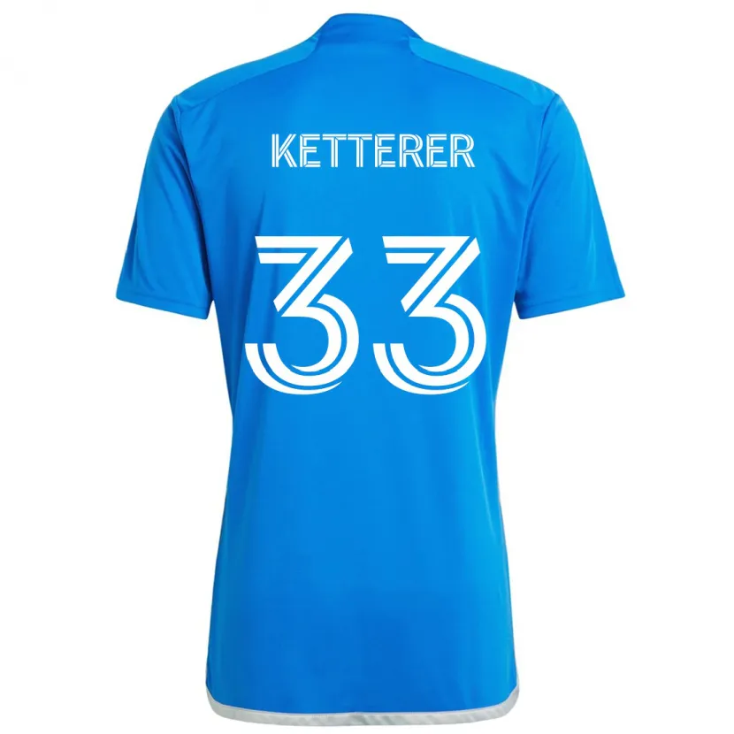 Danxen Kid Logan Ketterer #33 Blue White Home Jersey 2024/25 T-Shirt