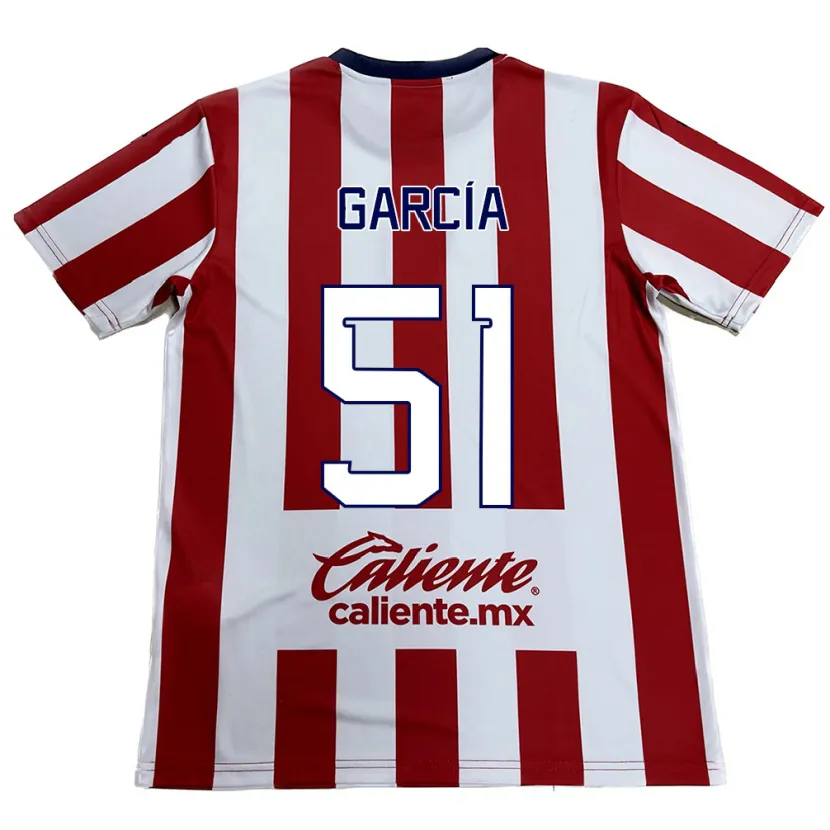 Danxen Kid Eduardo García #51 Red White Home Jersey 2024/25 T-Shirt