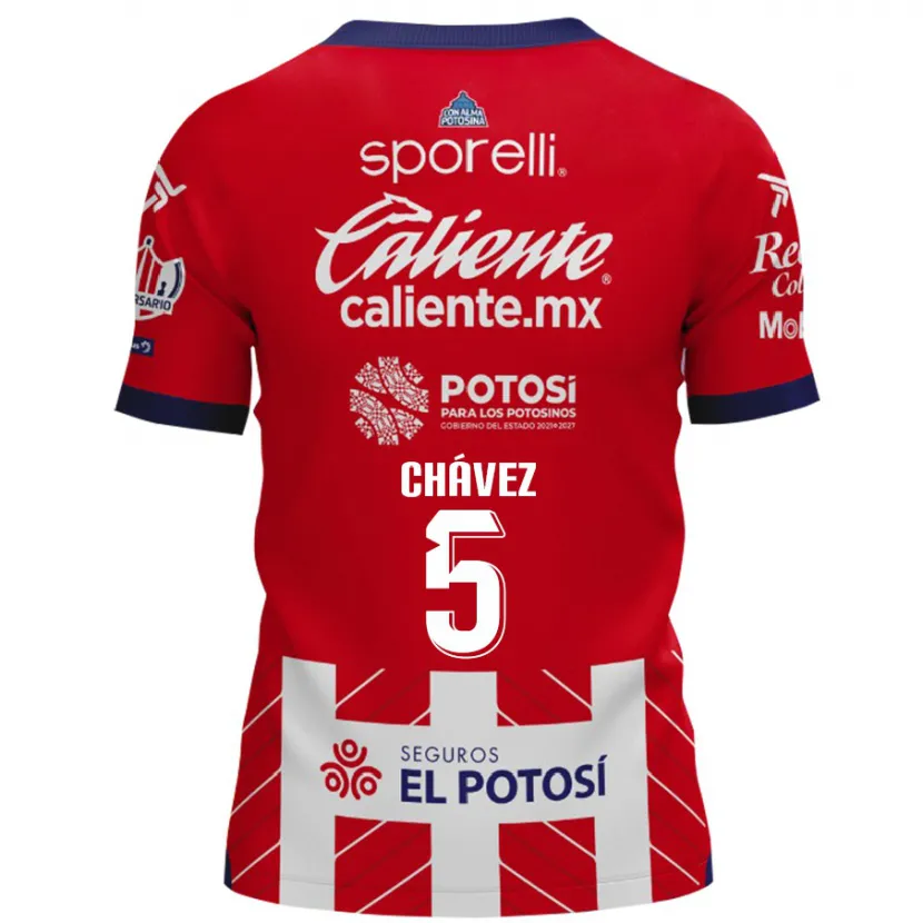 Danxen Kid Ricardo Chávez #5 Red White Home Jersey 2024/25 T-Shirt