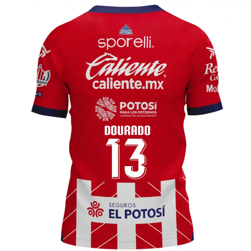 Danxen Kid Rodrigo Dourado #13 Red White Home Jersey 2024/25 T-Shirt