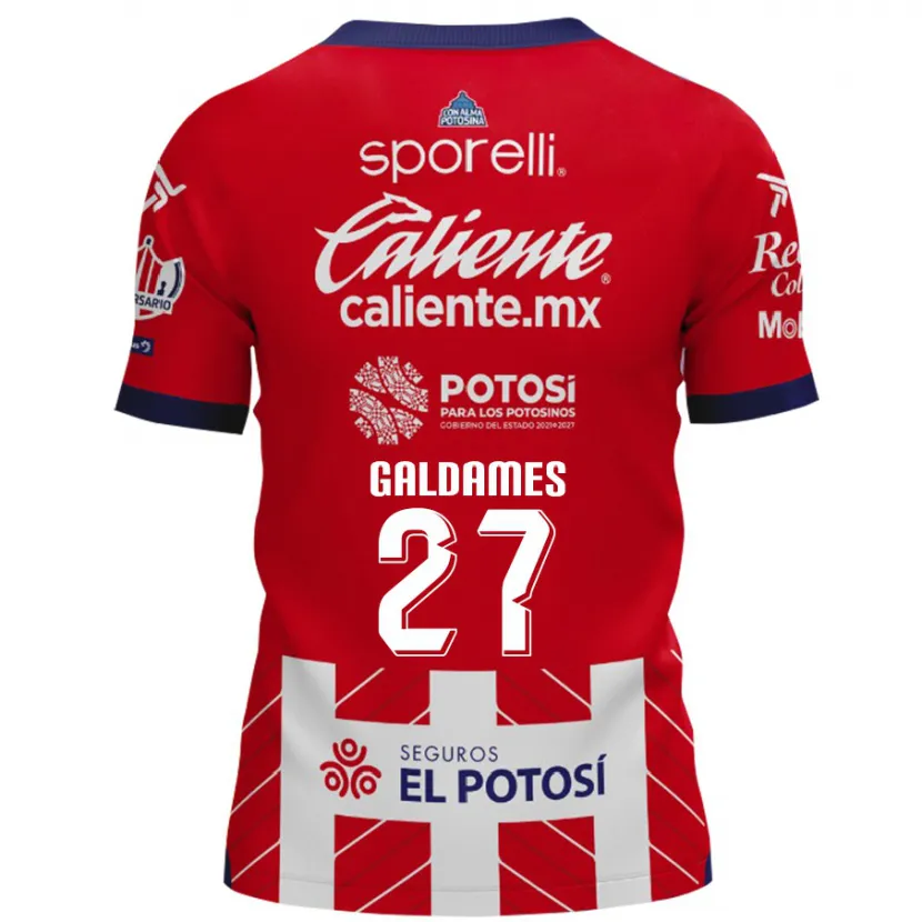 Danxen Kid Benjamín Galdames #27 Red White Home Jersey 2024/25 T-Shirt