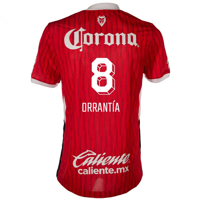 Danxen Kid Carlos Orrantía #8 Red White Home Jersey 2024/25 T-Shirt