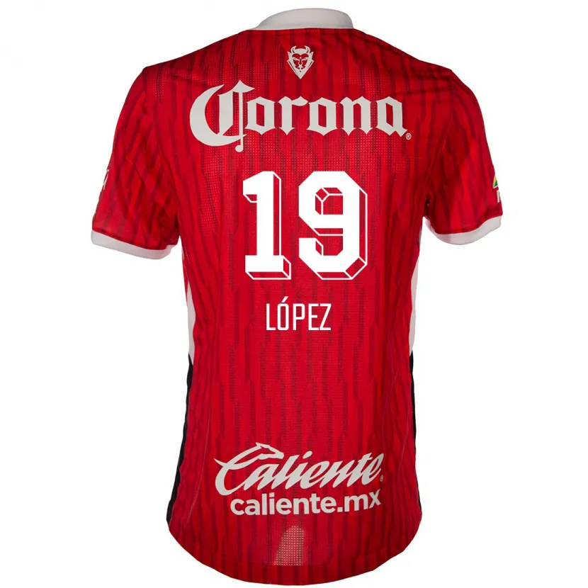 Danxen Kid Iván López #19 Red White Home Jersey 2024/25 T-Shirt