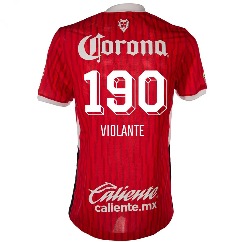 Danxen Kid Isaías Violante #190 Red White Home Jersey 2024/25 T-Shirt