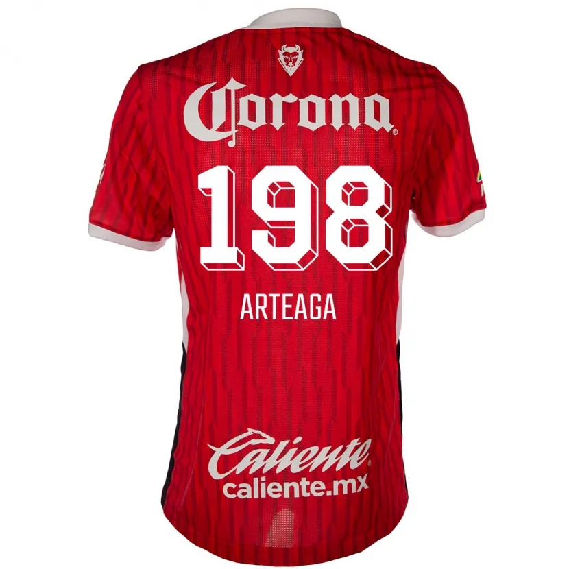 Danxen Kid Víctor Arteaga #198 Red White Home Jersey 2024/25 T-Shirt