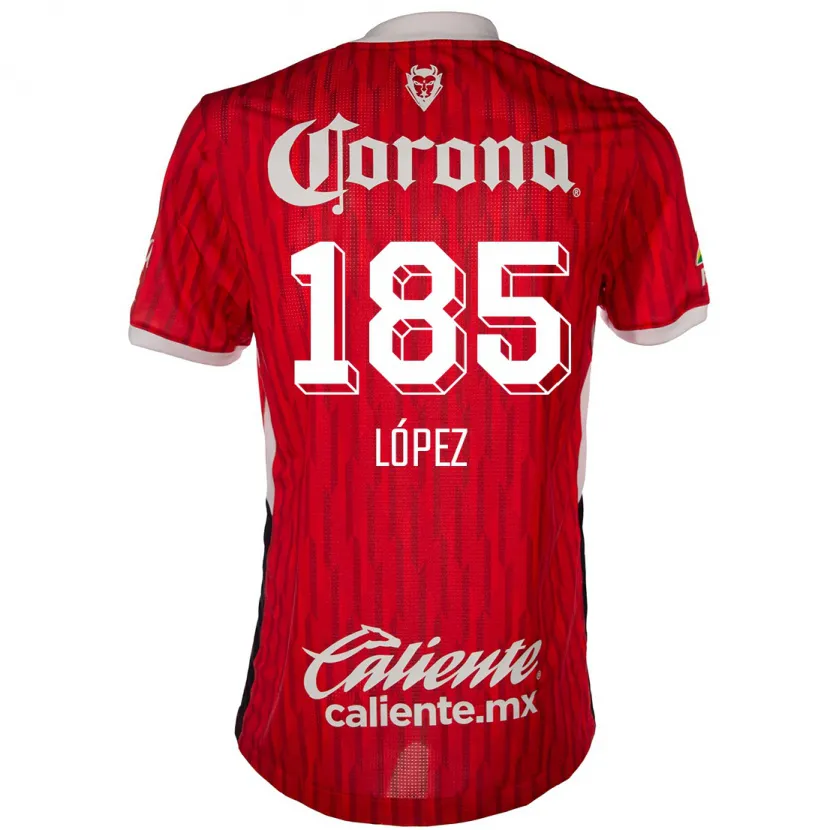 Danxen Kid David López #185 Red White Home Jersey 2024/25 T-Shirt